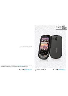 Alcatel One Touch 602 manual. Tablet Instructions.